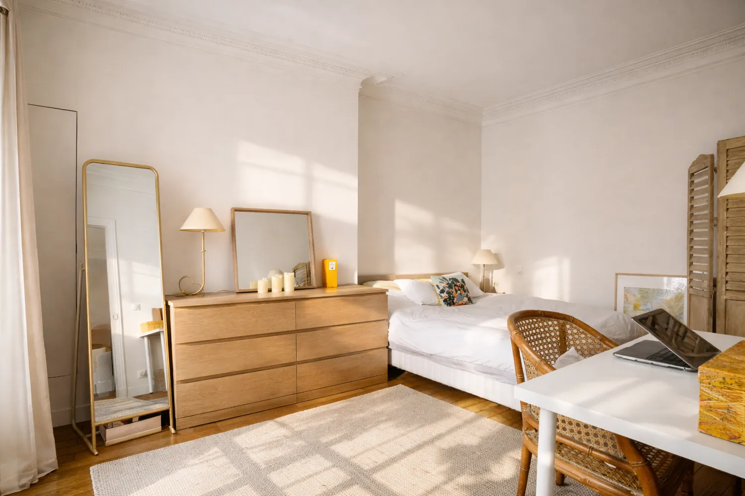La chambre après l’isolation